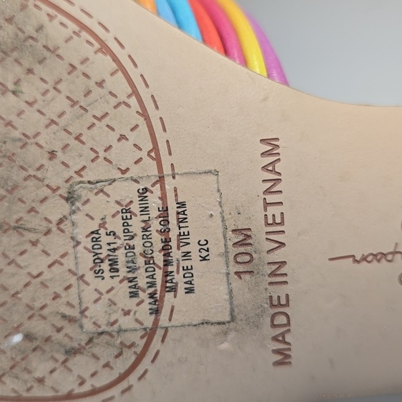 Jessica Simpson Colorful Women's Slide Sandals, Size 10M - Picture 4 of 6